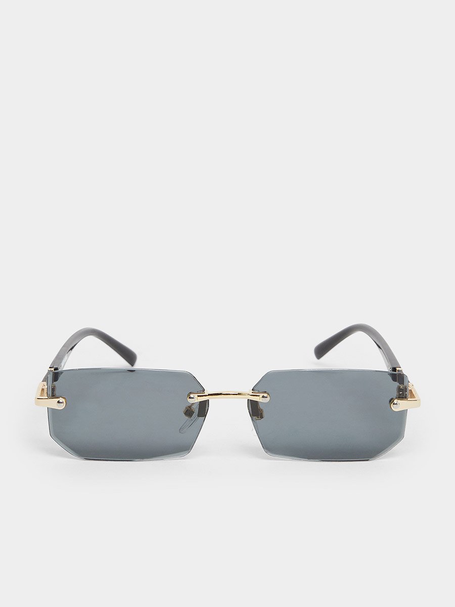 Rimless Rectangle Sunglasses