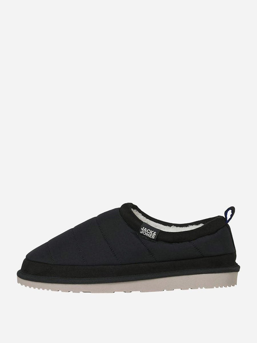Black Padded Mules