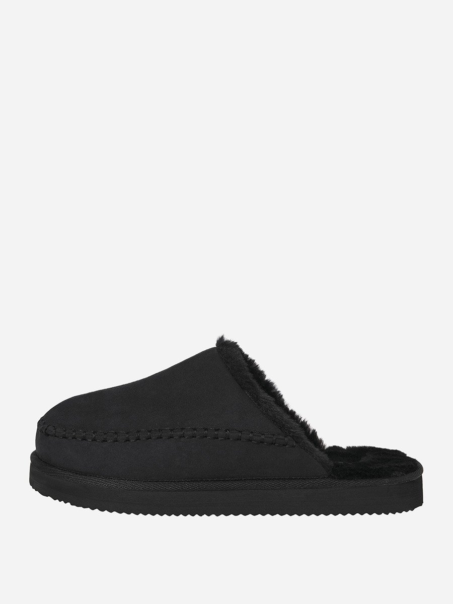 Black Manor Moc Slip-On Mules