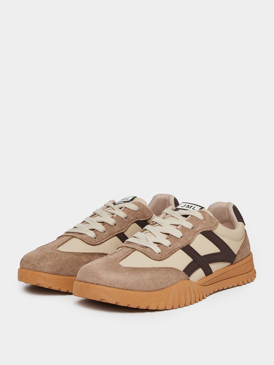 Women Brown Retro Style Sneakers