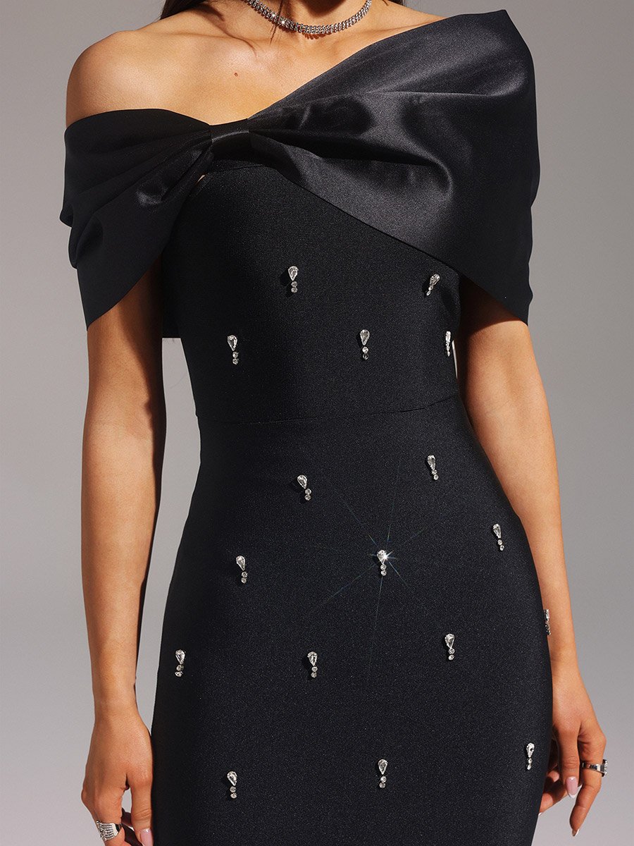 Women Embellished Bodycon Maxi Dress