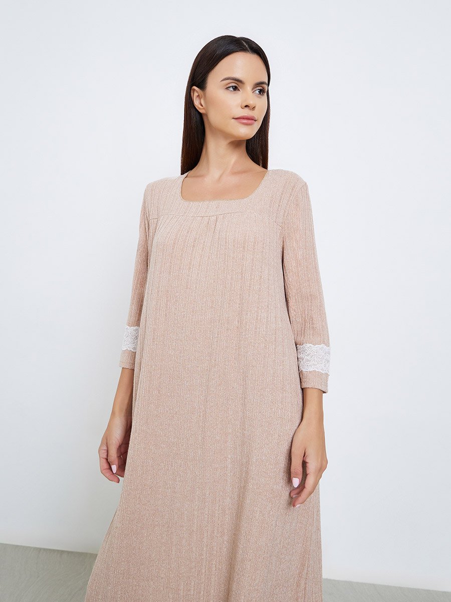 Square Neck Knit Nightdress