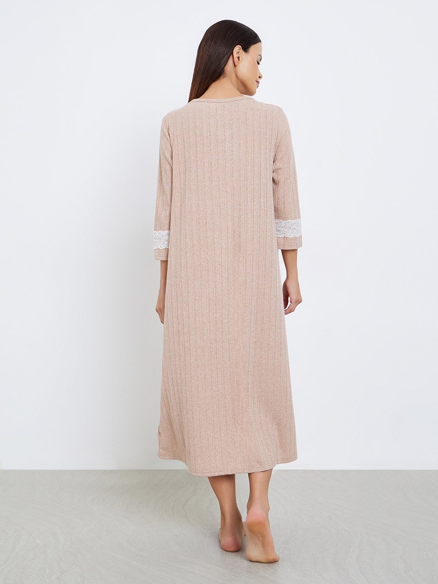 Square Neck Knit Nightdress