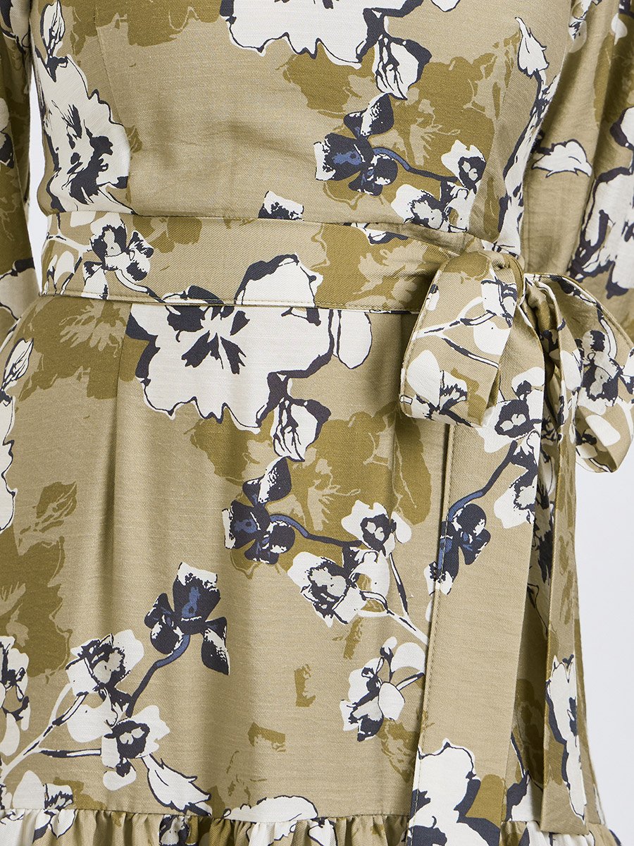 Women Floral Print A-Line Maxi Dress