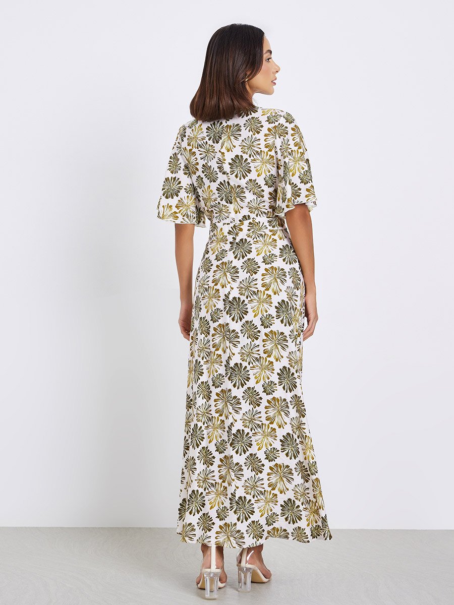 Women Floral A-Line Maxi Dress
