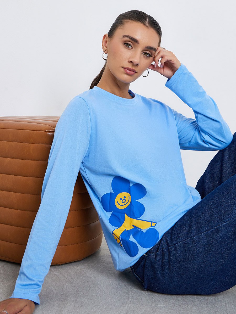 Women Graphic Print Long-Sleeve T-Shirt