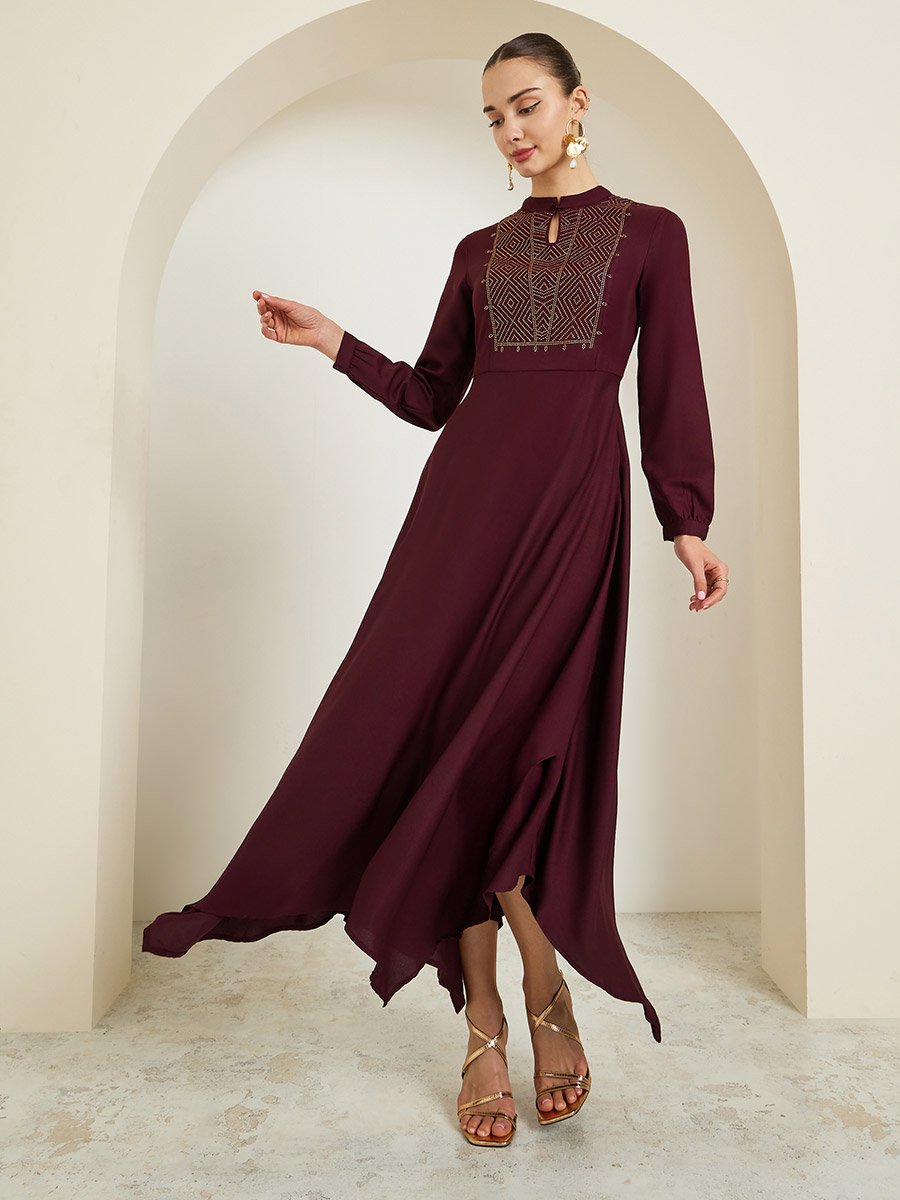 asymmetrical hem maxi dress SLEEVELESS ASSYMETRICAL RUFFLE HEM MAXI DRESS  Riah Fashion