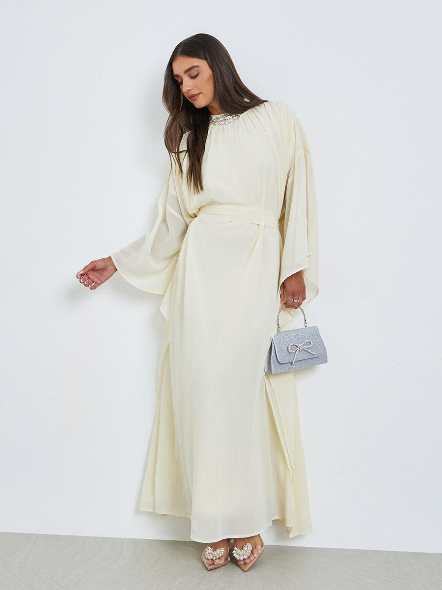 zimmerman denim dress ZIMMERMANN Midi | Women's Cotton High Collar Short Sleeve Dress | Harbour Blue 260MONTCE426 Colour:Navy soft volume and intricate Crochet Maxi Dress Pattern