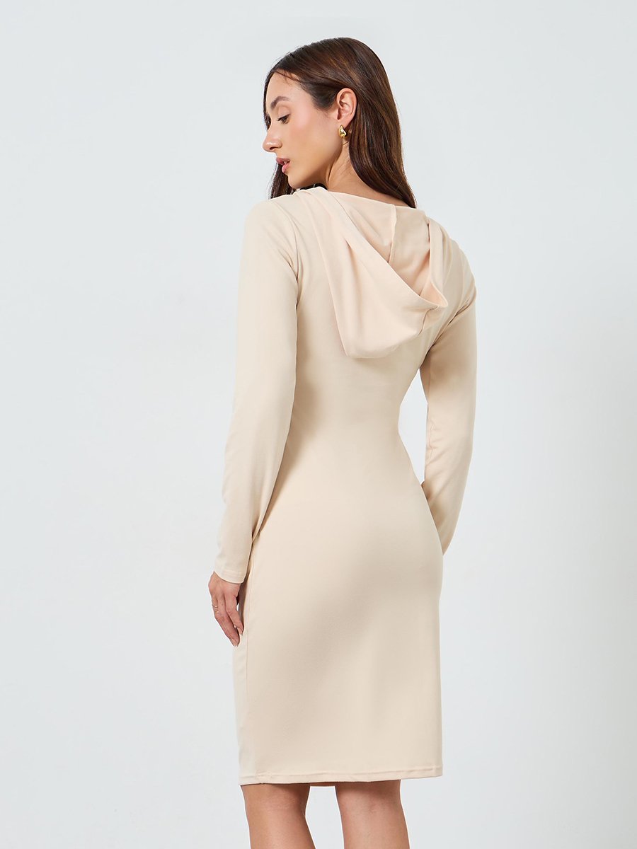 hooded bodycon dress White Bodycon Dress Singlet Mini main image 0