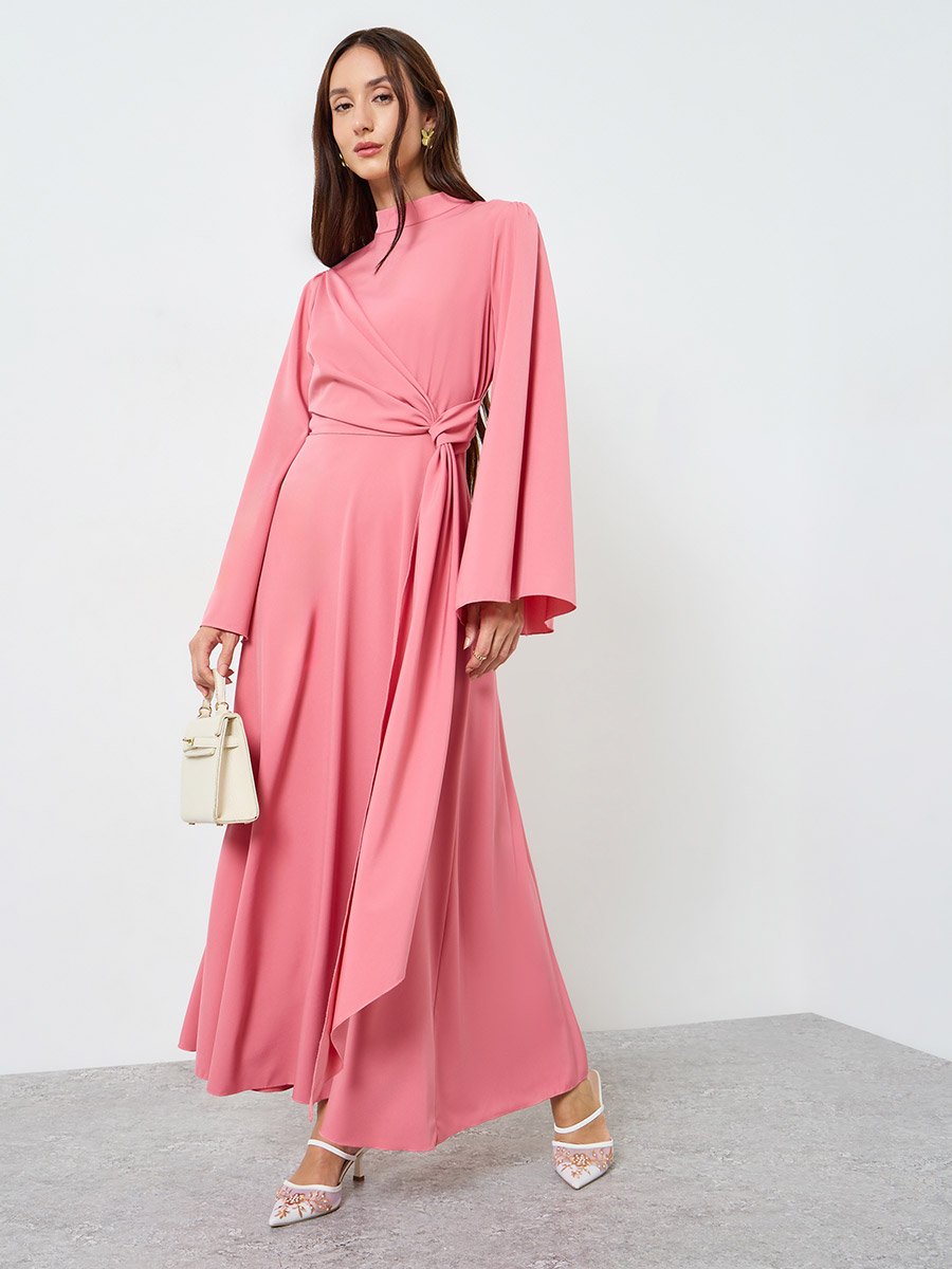 Women Maxi Dress with Long Sleeves