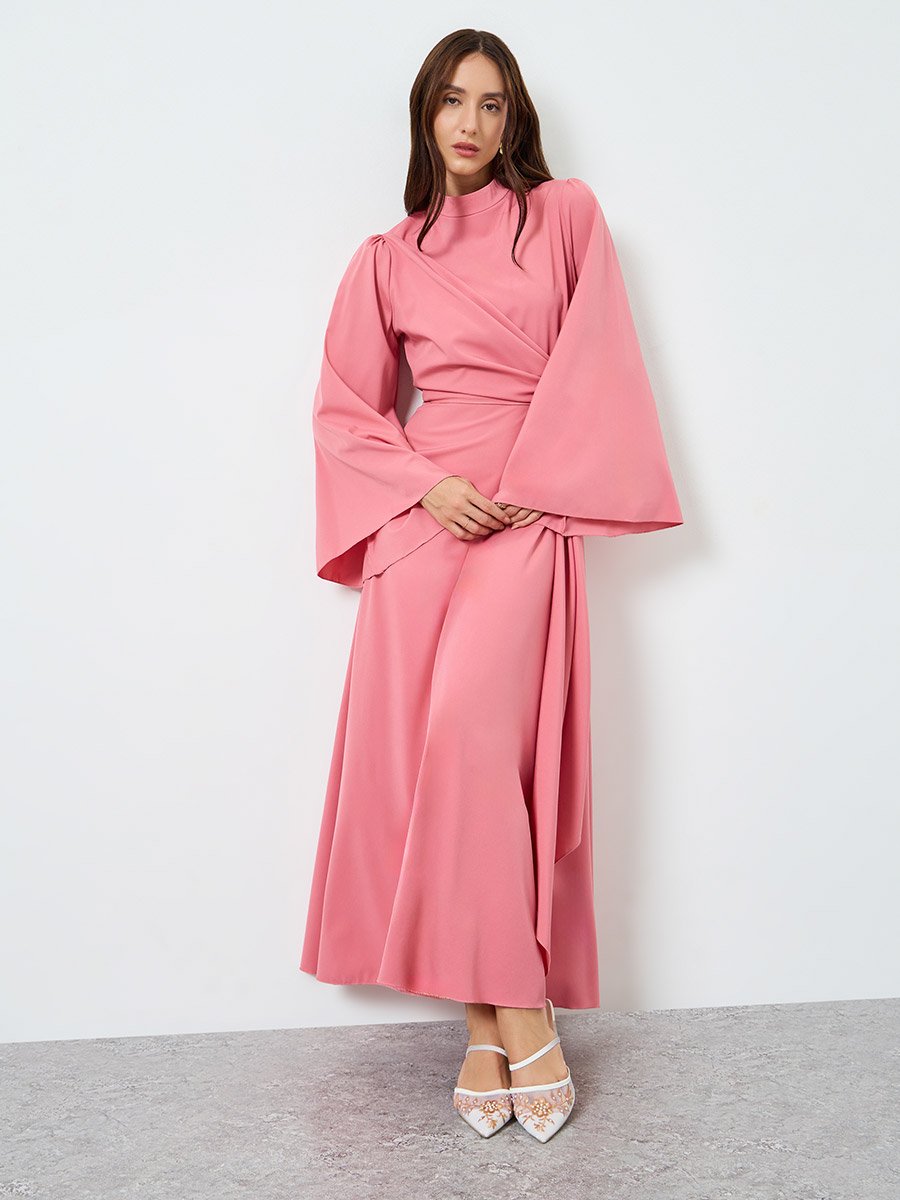 Women Maxi Dress with Long Sleeves