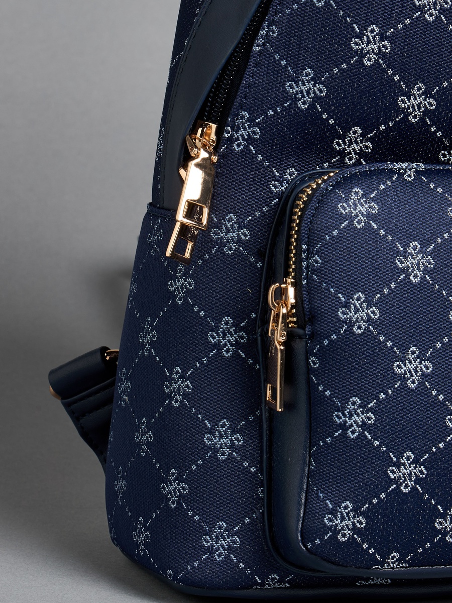 Printed Backpack with Adjustable Shoulder Straps