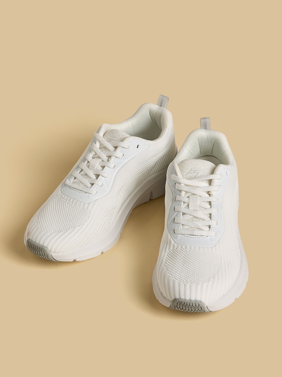 Panelled Lace-Up Sneakers