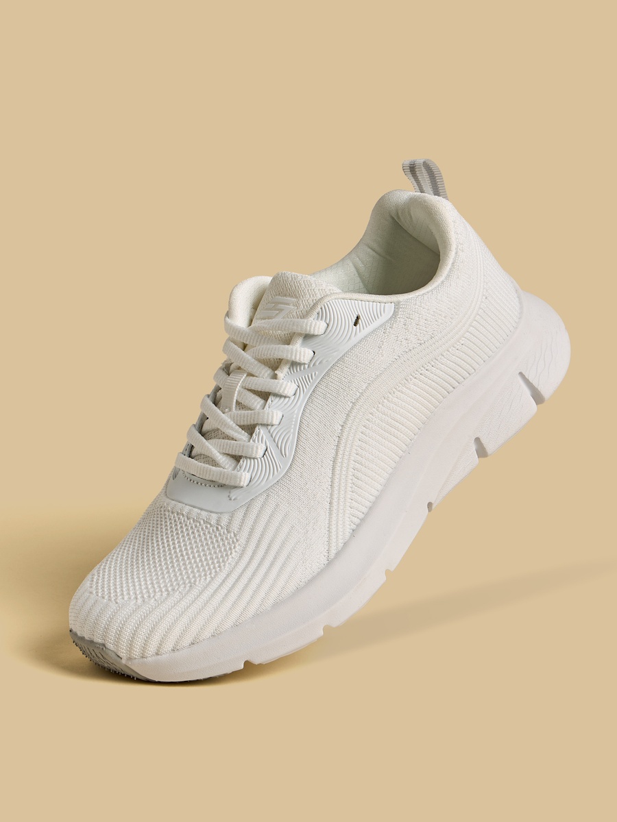 Panelled Lace-Up Sneakers