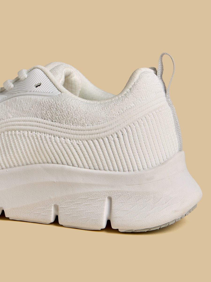 Panelled Lace-Up Sneakers
