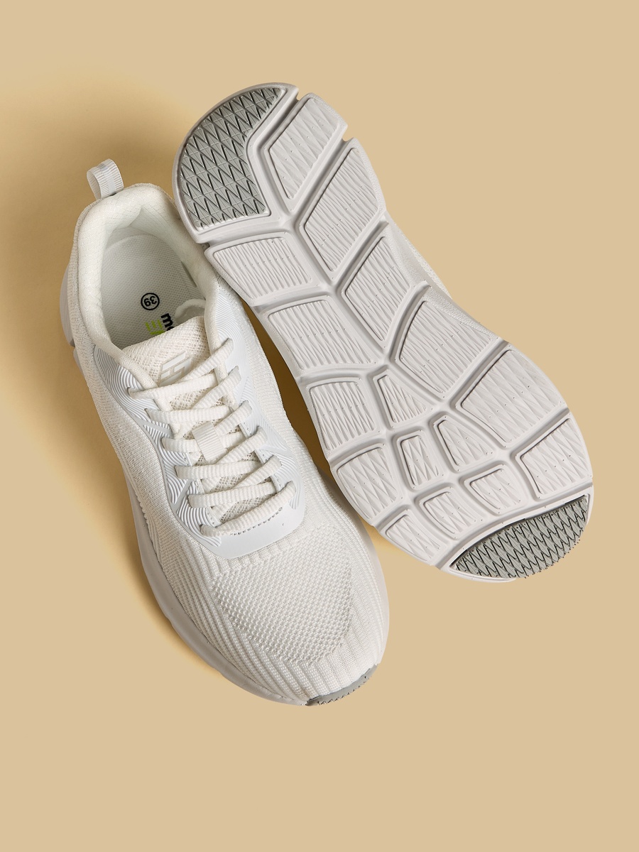 Panelled Lace-Up Sneakers