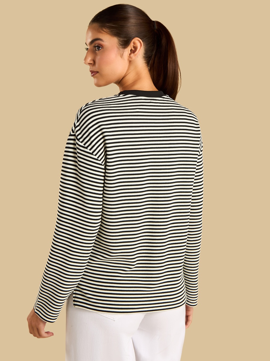 Striped Boxy Fit Top