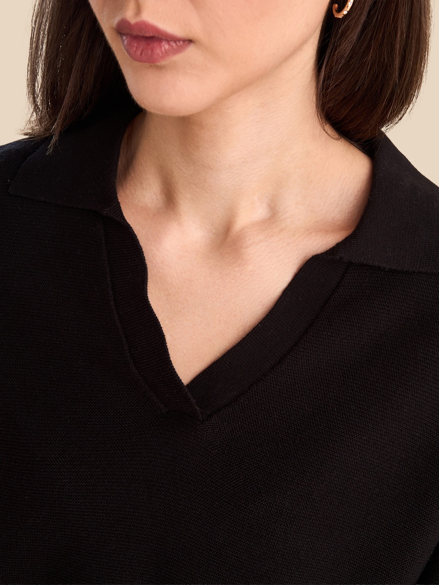 Textured Collared Jumper