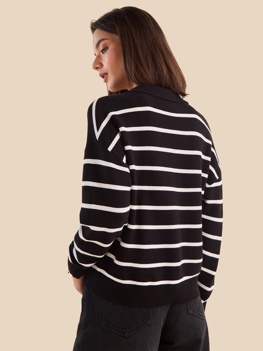 Striped Collared Jumper