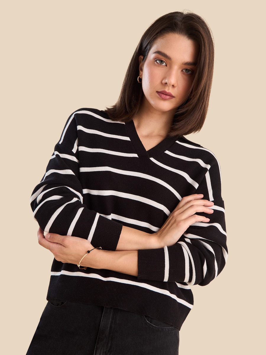 Striped Collared Jumper