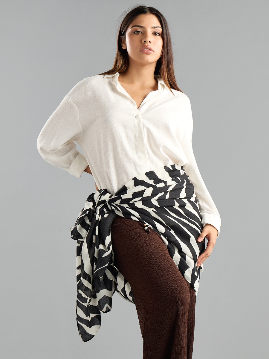 All-Over Animal Print Scarf