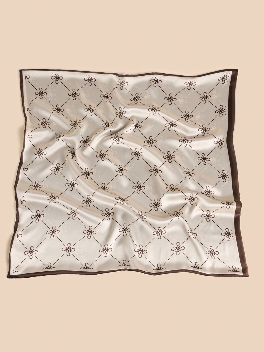 Floral Print Reversible Square Scarf