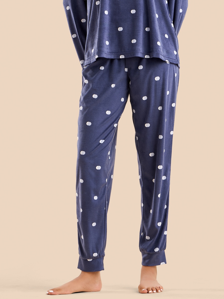 Polka Dot Print Cotton Pyjama Set