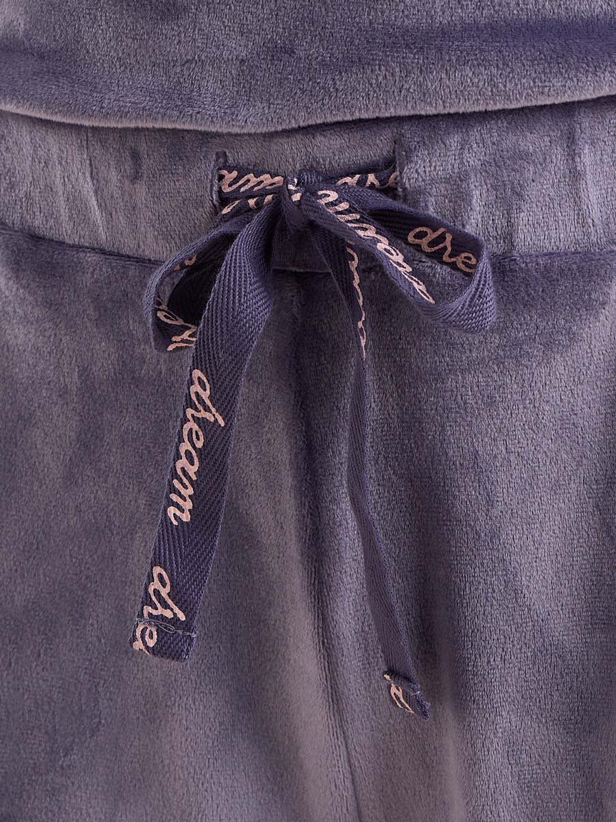 Lurex Embroidered Velour Pyjama Set