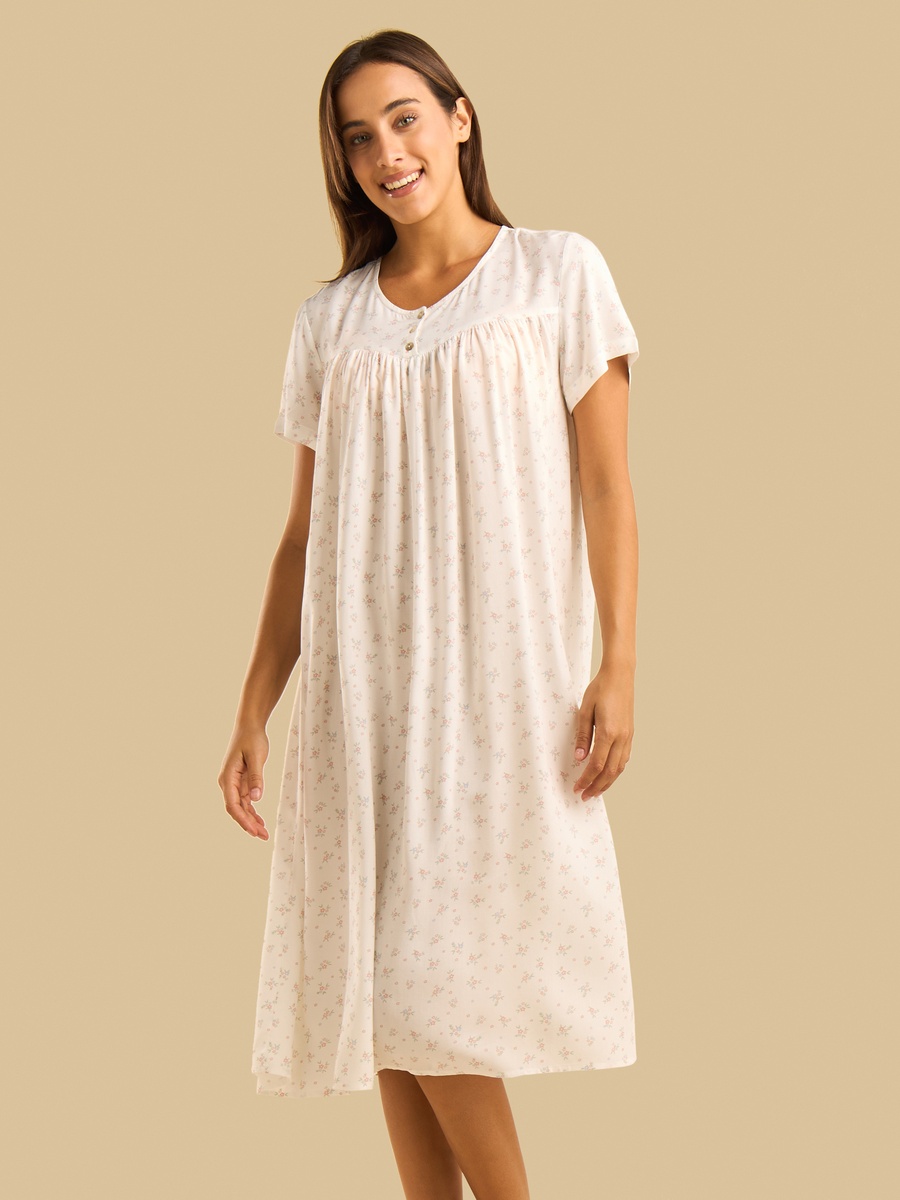 Floral Print Night Dress