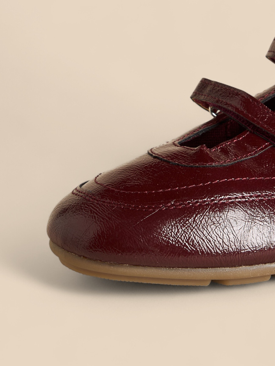 Flat Shoes with Hook and Loop Closure