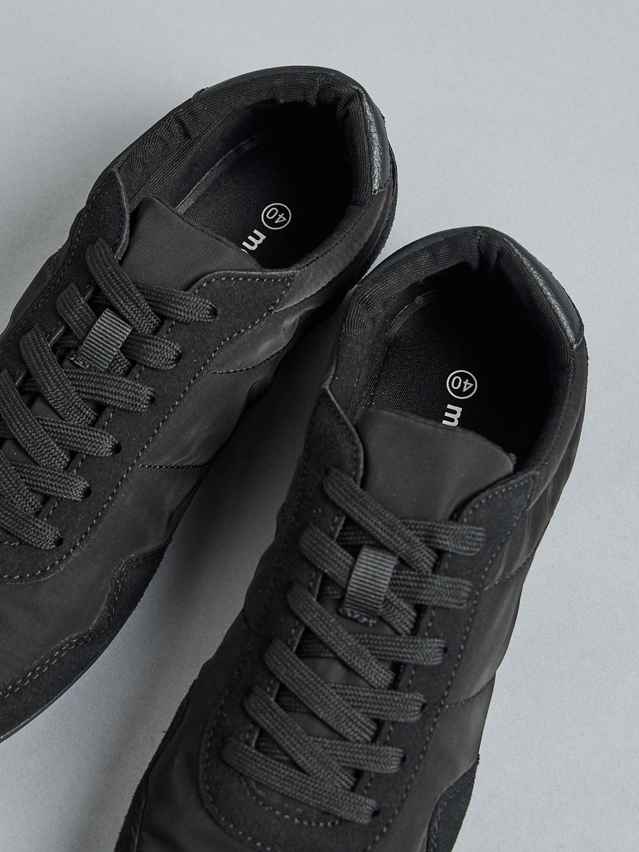 Panelled Lace-Up Shoes