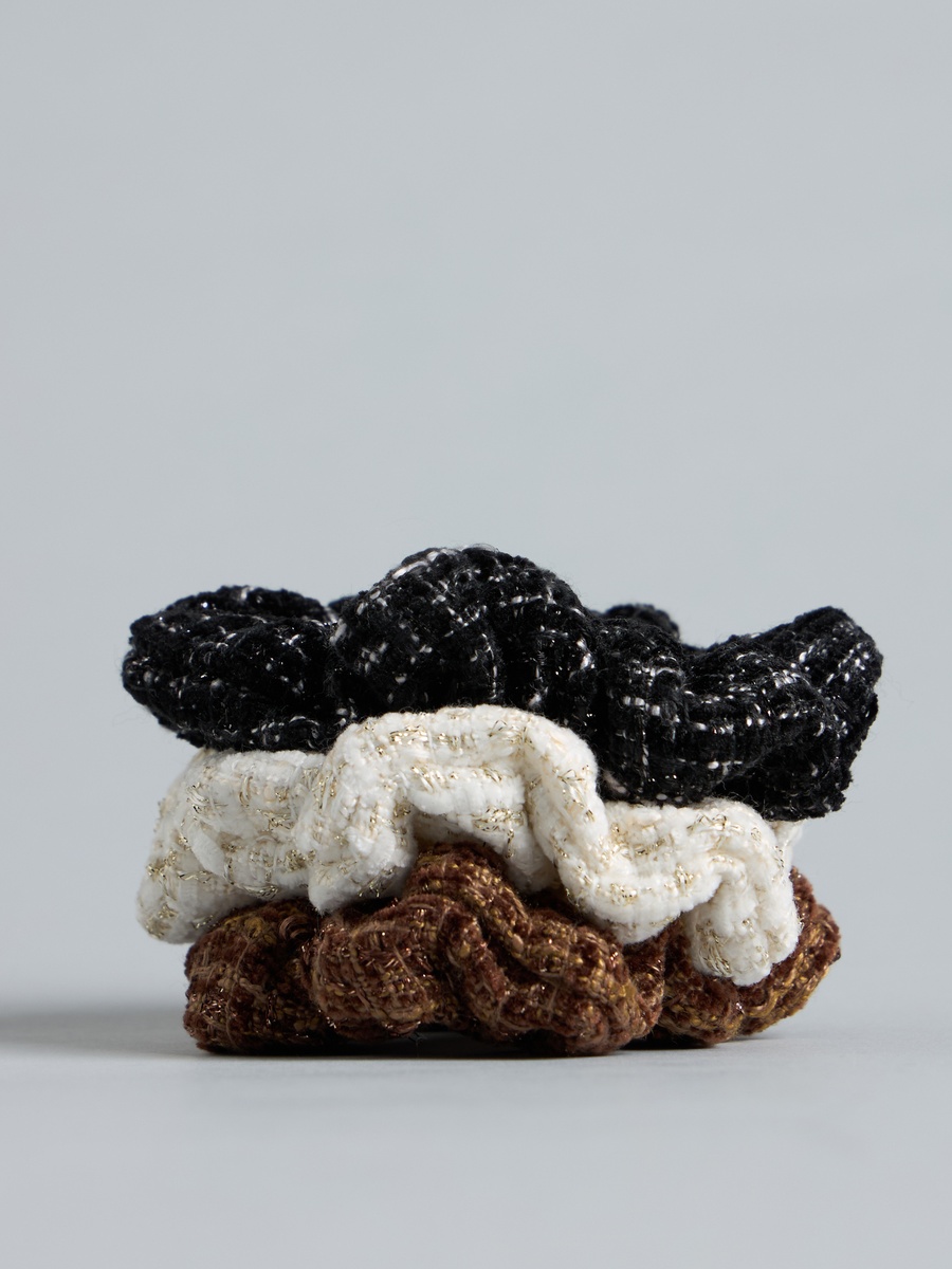 Pack of 3 - Textured Hair Scrunchie