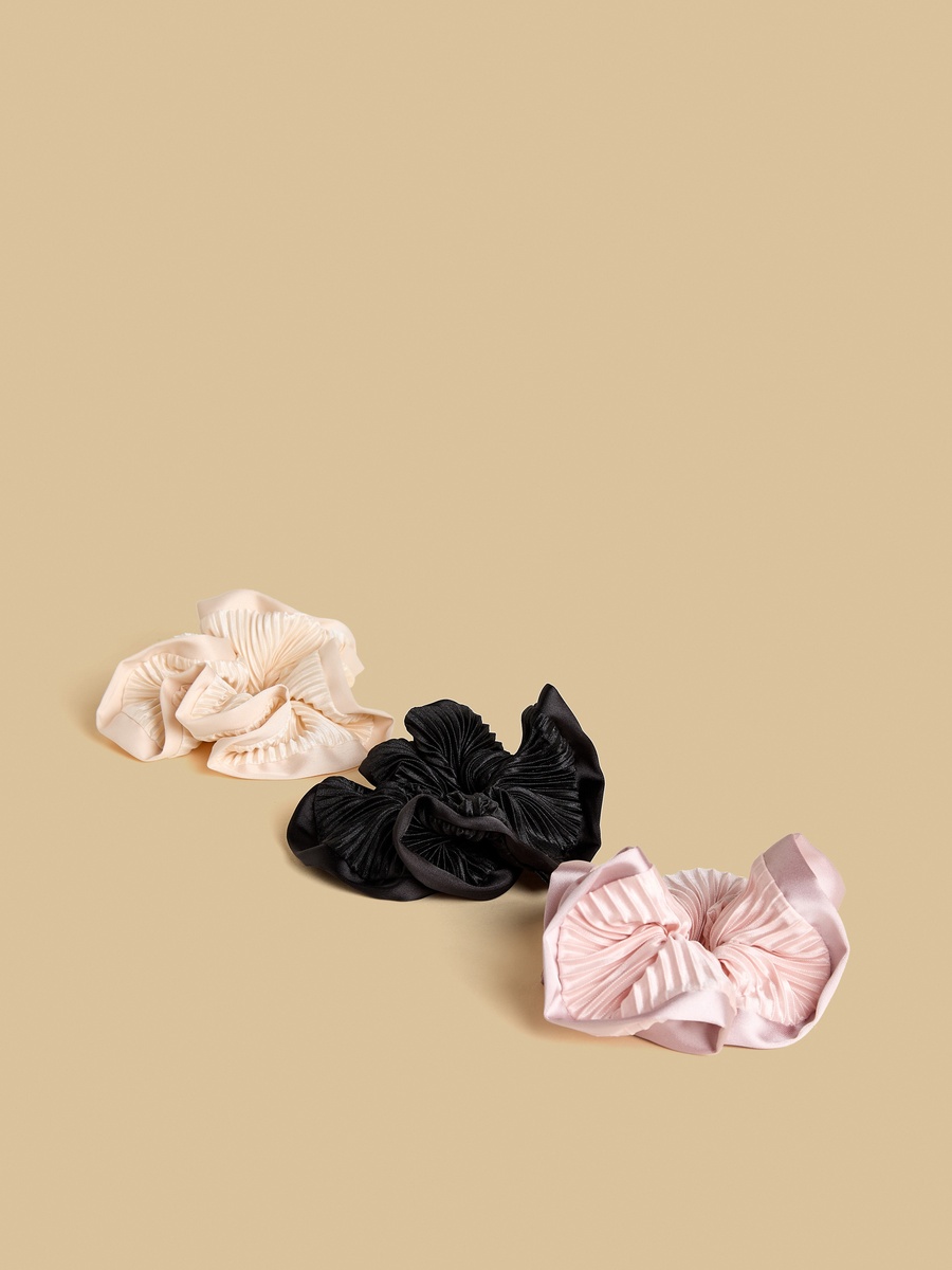 Pack of 3 - Textured Hair Scrunchie