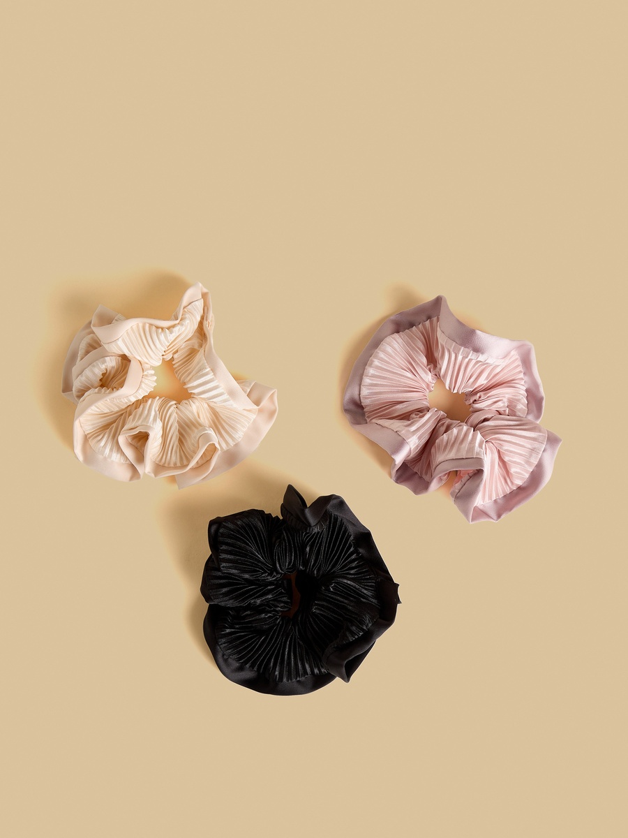 Pack of 3 - Textured Hair Scrunchie