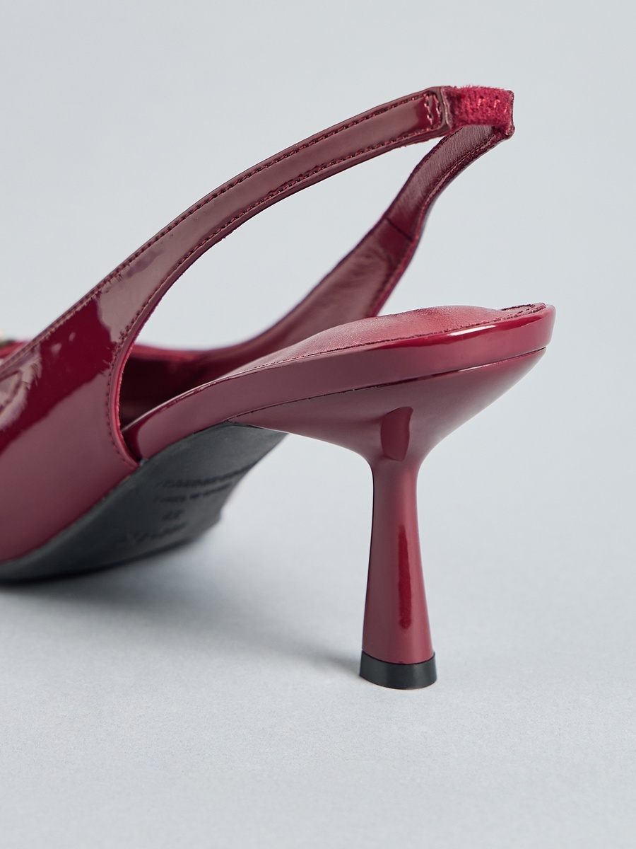 Buckle Accent Slingback Sandals