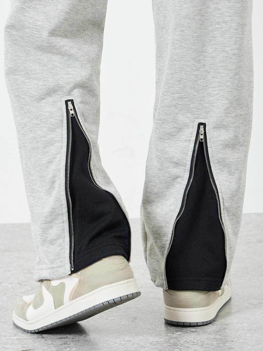 Men Grey Printed Oversized Joggers
