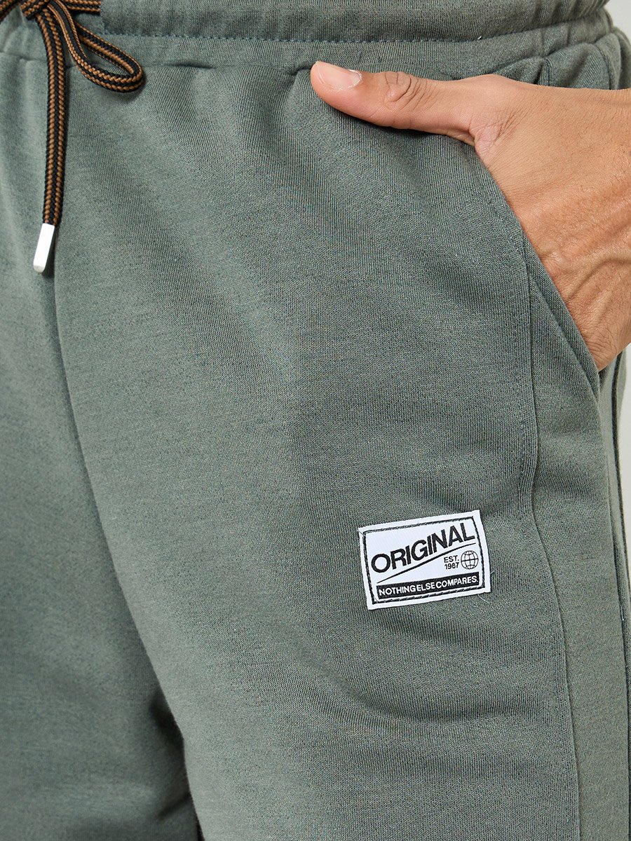 Men Olive Green Relaxed Fit Joggers