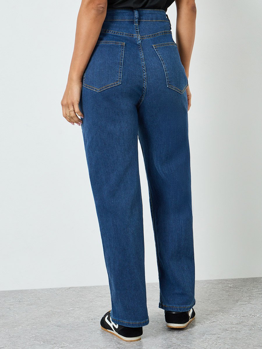 Women High-Rise Wide Leg Jeans