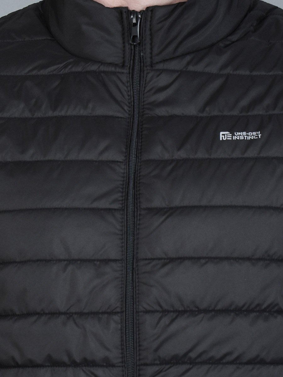 Men Black Padded Puffer Vest