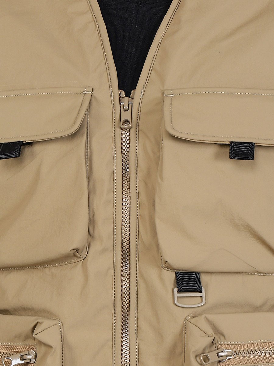 Men Brown Utility Vest