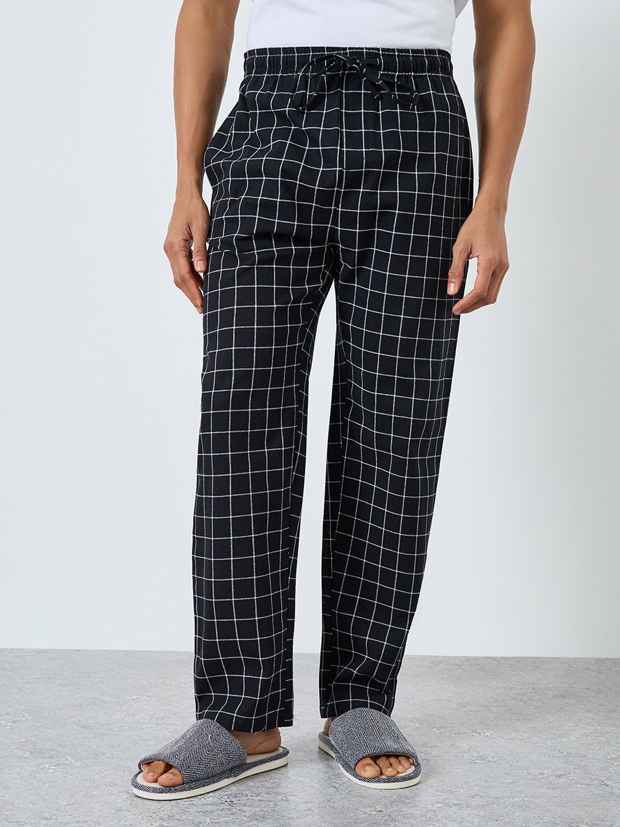 Men Checked Relaxed Fit Pyjama Bottom