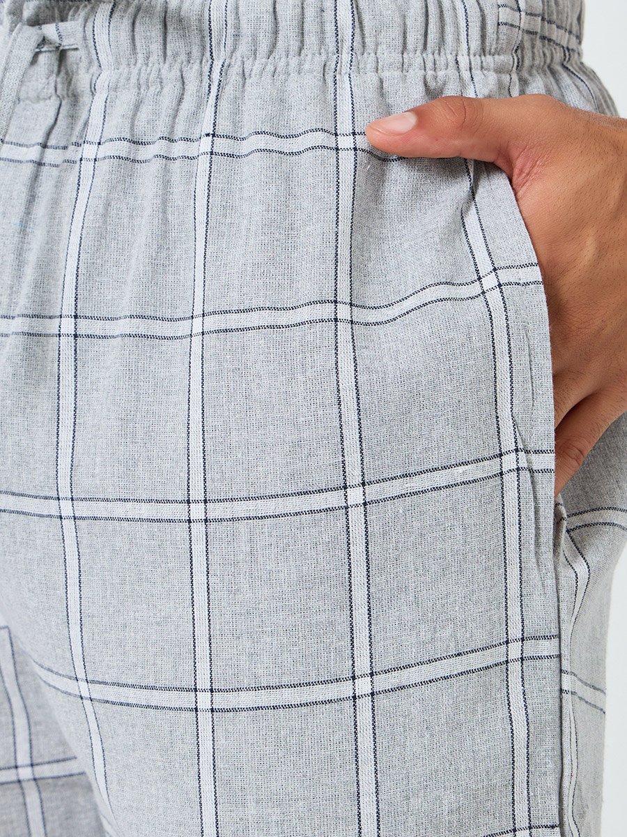 Men Checked Relaxed Fit Pyjama Bottom