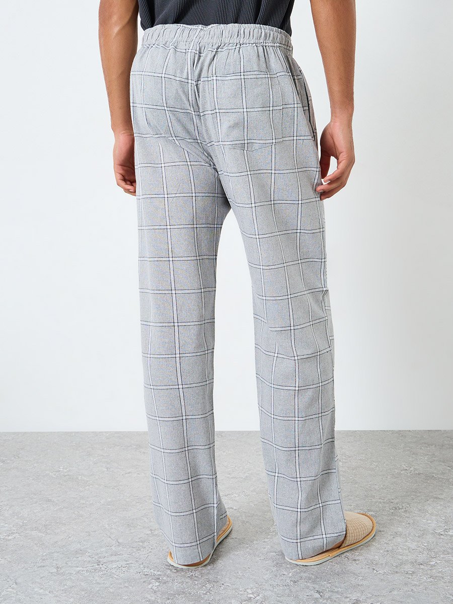 Men Checked Relaxed Fit Pyjama Bottom