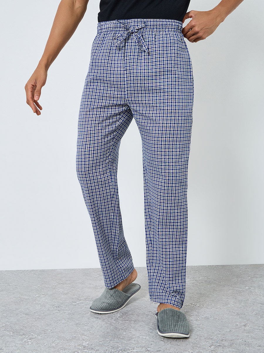 Men Checked Relaxed Fit Pyjama Bottom
