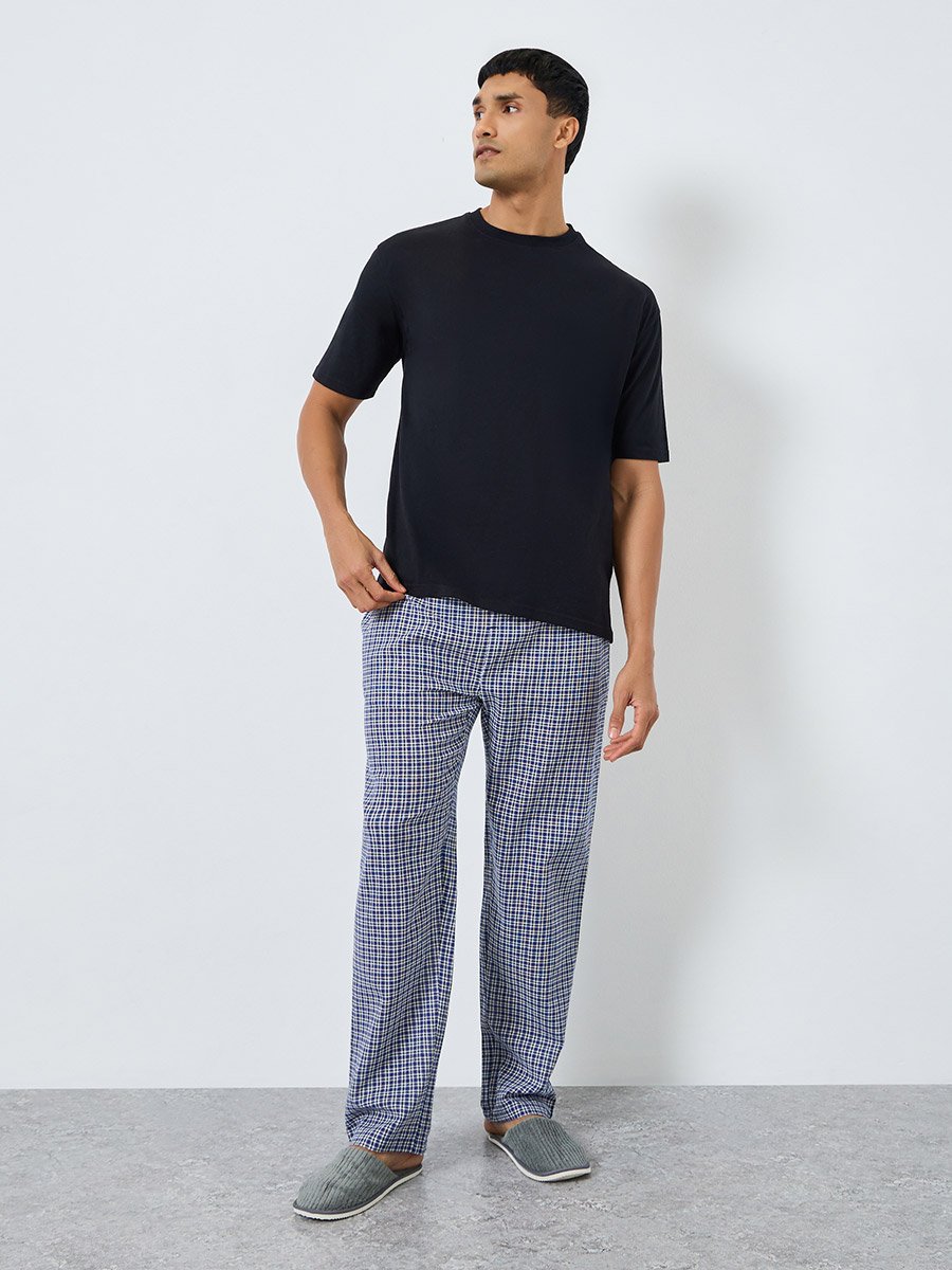 Men Checked Relaxed Fit Pyjama Bottom