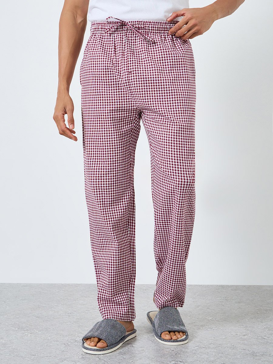 Men Checked Relaxed Fit Pyjama Bottom