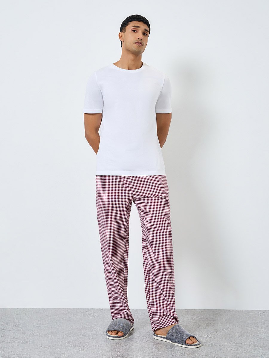 Men Checked Relaxed Fit Pyjama Bottom