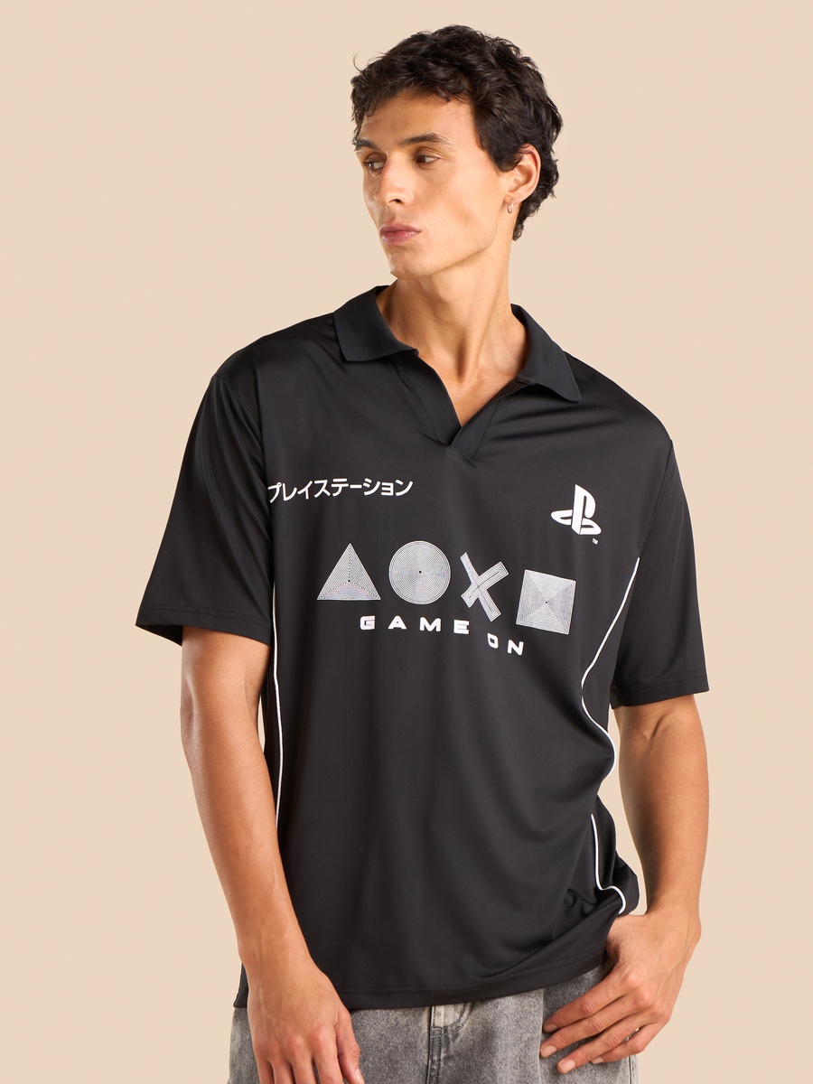 Playstation Print Oversized T-Shirt
