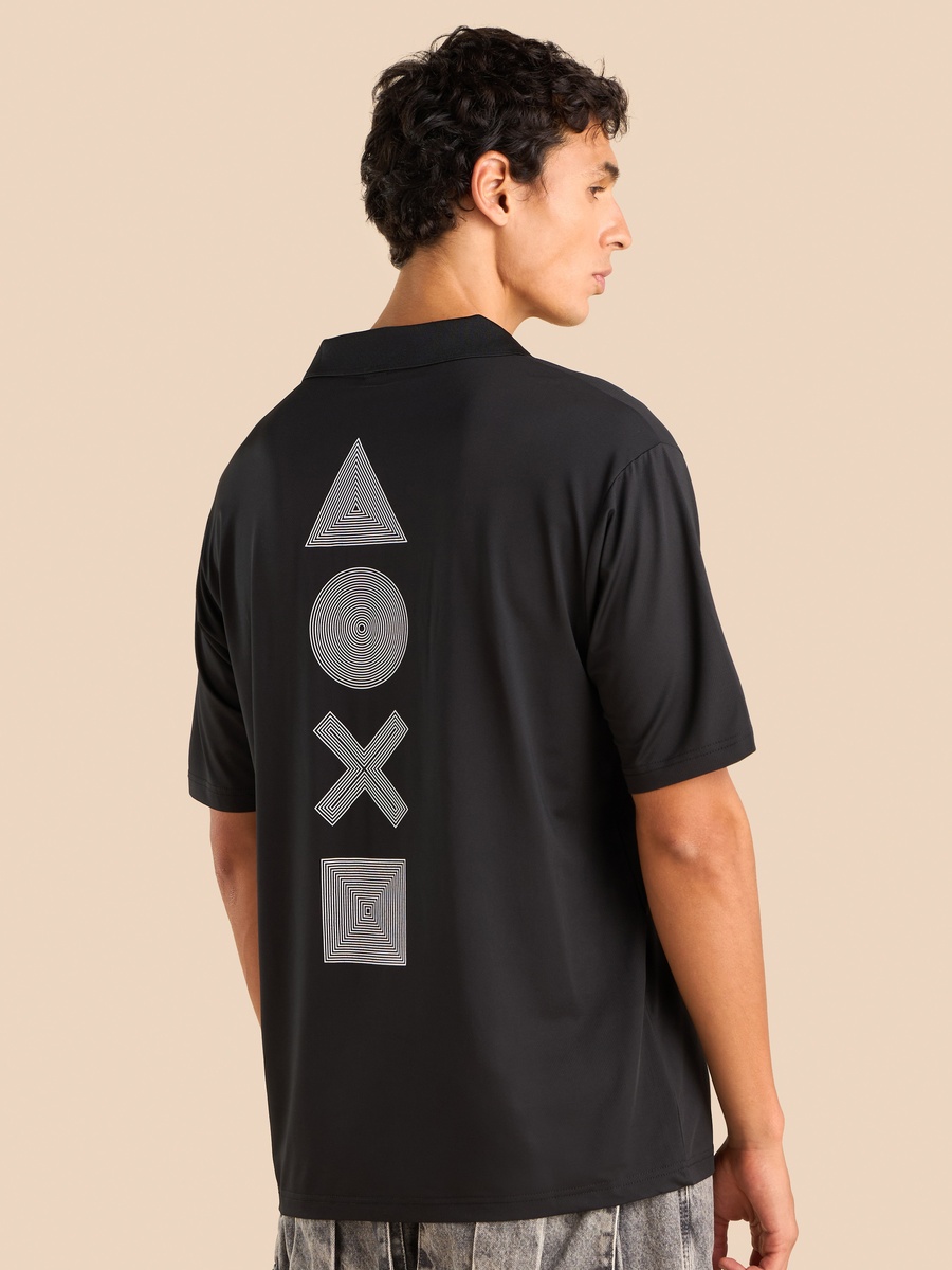 Playstation Print Oversized T-Shirt