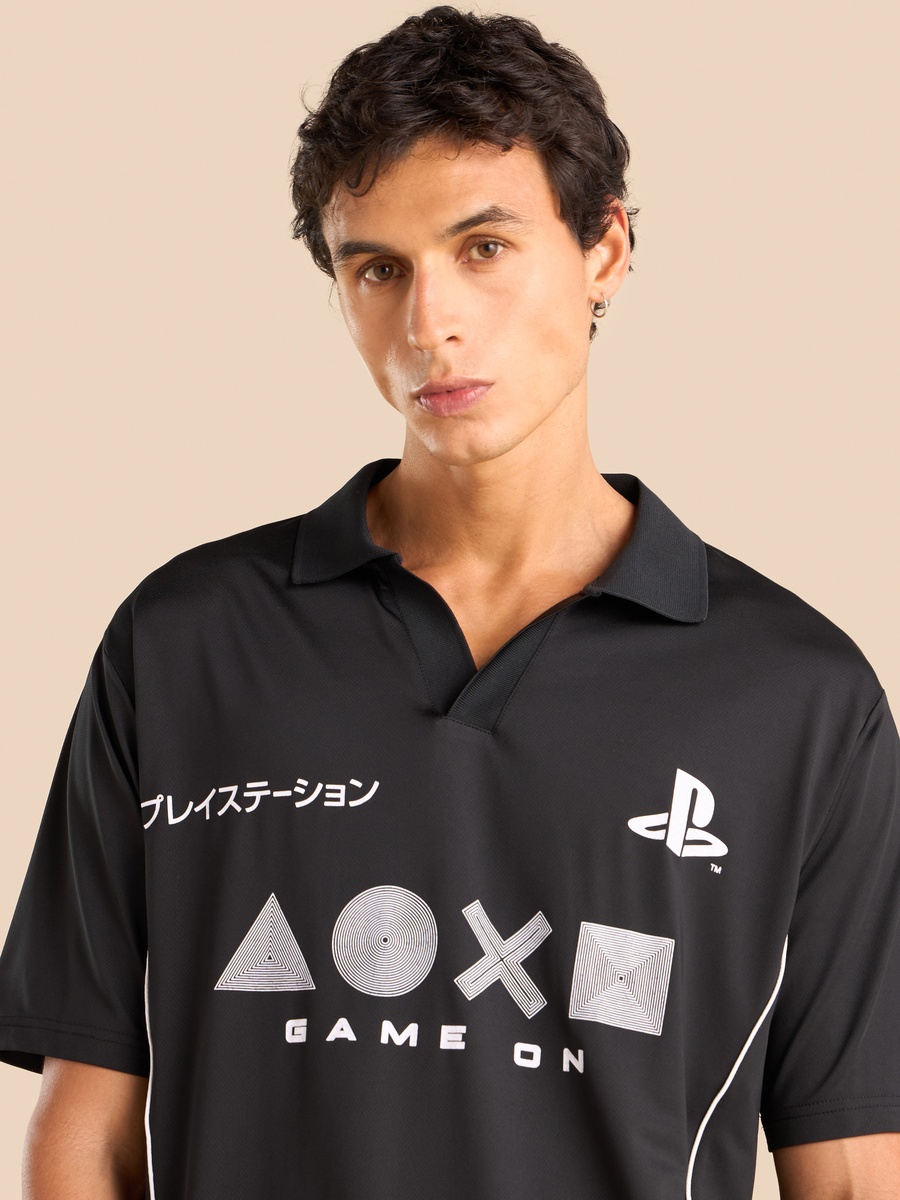 Playstation Print Oversized T-Shirt